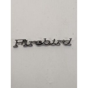 Pontiac Firebird Emblem Silver Script Badge OEM Metal Emblem Car Trim Piece